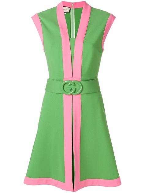 pink gucci clothing|Gucci pink and green dress.